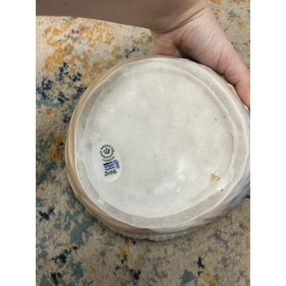 Royal Copenhagen Lobster Catch All Bowl Blue Unique Denmark Decor
